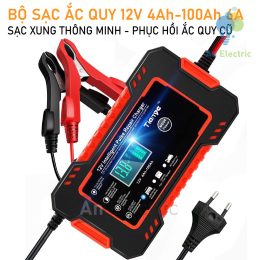 Bộ sạc ắc quy thông minh 12VDC/6A TIANYE RJ-C120501A cho ắc quy 12V 4AH - 100AH