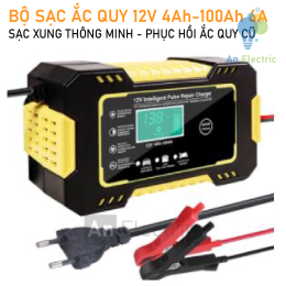 Bộ sạc ắc quy thông minh vàng 12VDC/6A TIANYE RJ-C120501A cho ắc quy 12V 4AH - 100AH